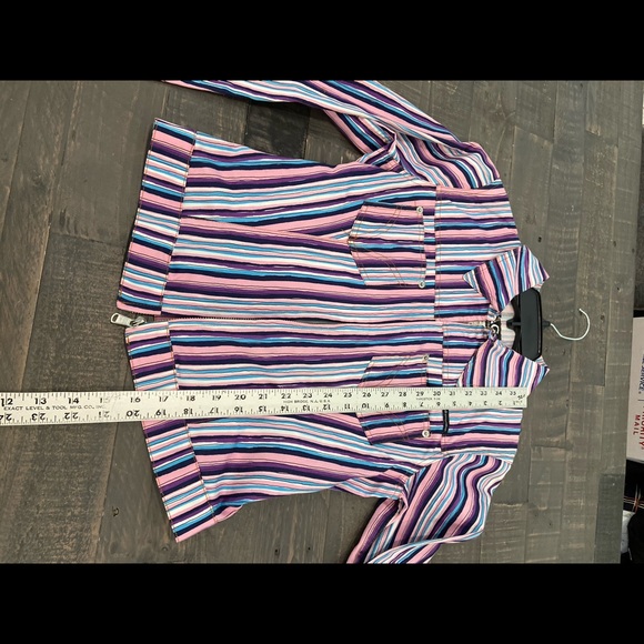 Authentic Dolce Gabanna Striped zip front jacket - Picture 6 of 9